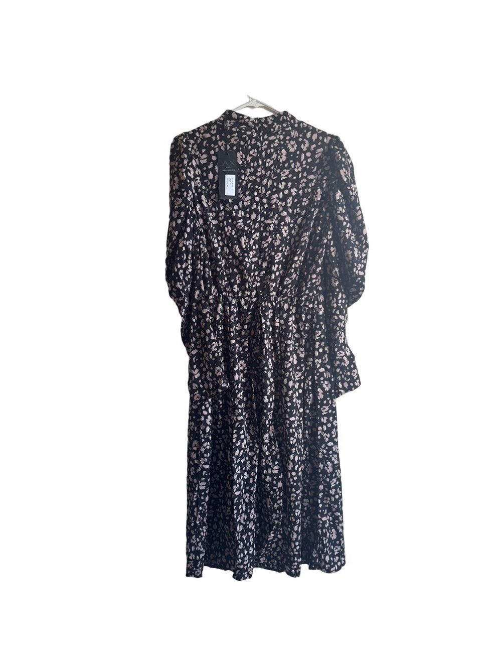*NWT* AX PARIS Puff Sleeve Midi Dress - Picture 12 of 14